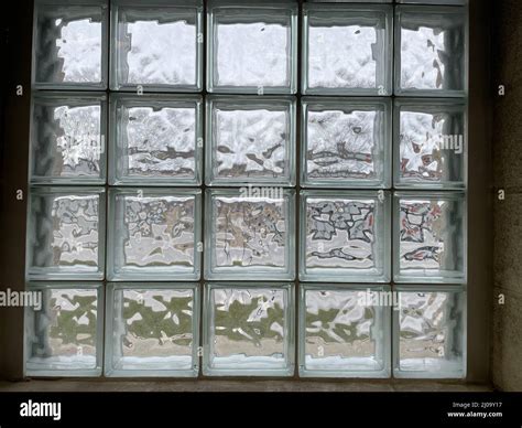 Glass block window Stock Photo - Alamy