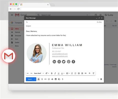 Clickable gmail signature template a modern email signature etsy sweden ...