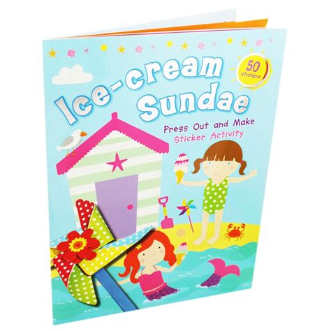Buy Ice-cream Sundae Press Out and Make Sticker Activity Book Online at ...