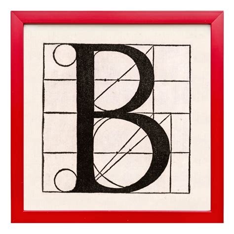 Architectural Letter B from De Divina Proportione by Leonardo da Vinci ...