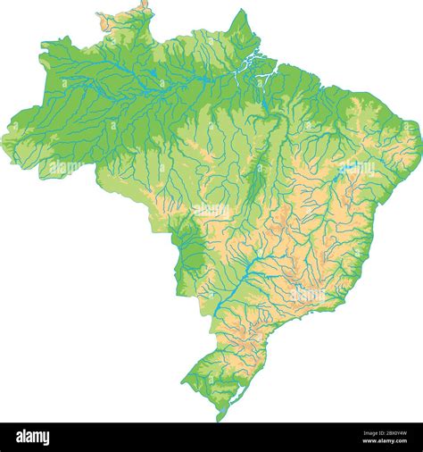 brazilian highlands physical map