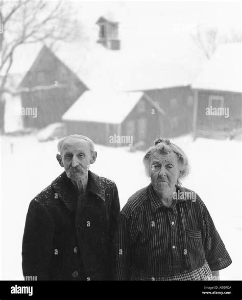 USA Vermont Weston retired farm couple Stock Photo - Alamy