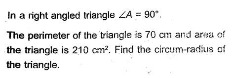 Find circumradius for the following: - Brainly.in