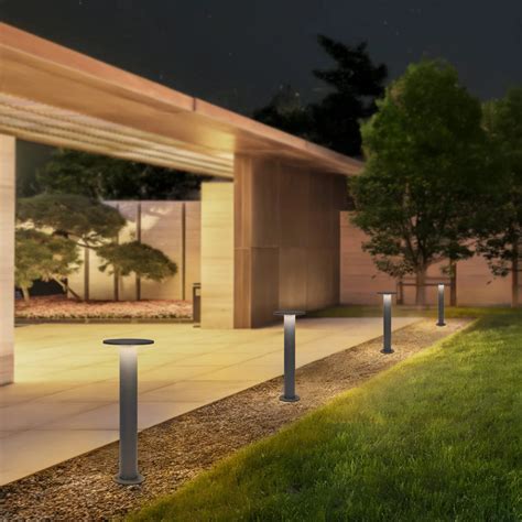 Nordic Circular Outdoor Bollard Light - For Garden, Pathways & Landsca ...