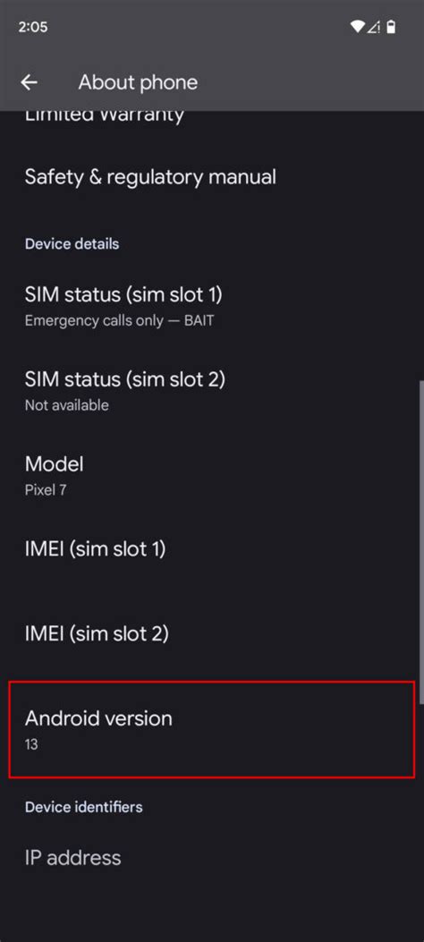 Image result for Phone Build Number