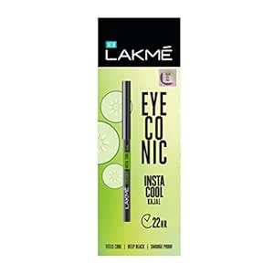 Buy Lakme Eyeconic Insta Cool Kajal| Black| Cooling Kohl Liner with ...