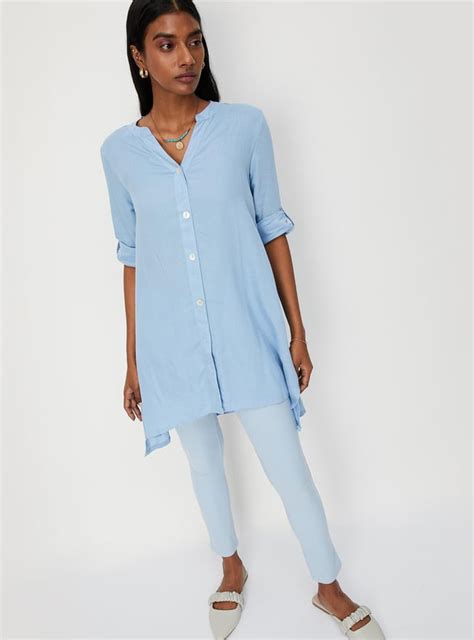 Buy Women Solid Mandarin Collar Tunic Online at just Rs. 899.0 ...