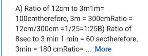 do the ratio of 12 cm 3m and 8 sec to 3min form a proportion - Brainly.in