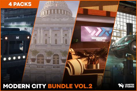Modern City Environments Bundle Vol.2 | 3D Environments | Unity Asset Store