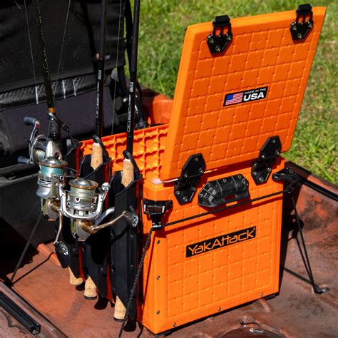 YakAttack® BlackPak Pro Kayak Fishing Crate 13" x 13" Orange - Kayak ...
