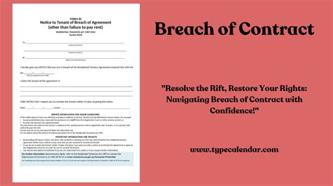 Breached As An Agreement 6 Types Of Breach Of Contract You Need To Be