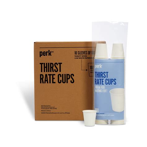 Perk™ Paper Hot Cups, 3 oz., White, 100/Sleeve, 10 Sleeves/Carton ...