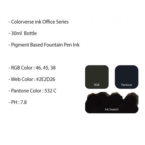 Colorverse Office Series Permanent Black Ink-30ml|Buy Online|Colorverse ...