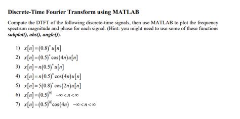 How to Implement Dtft in MATLAB 的图像结果