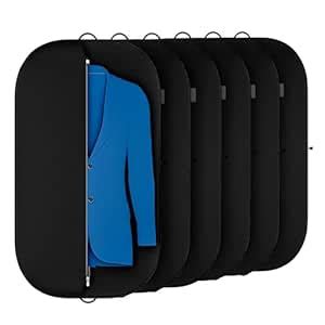 Kuber Industries 6 Pcs Non Woven Blazer Cover Bag with Zip | Hanging ...