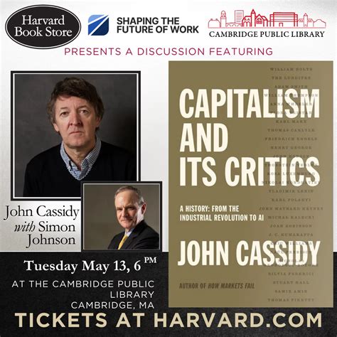John Cassidy at the Cambridge Public Library, with Simon Johnson ...