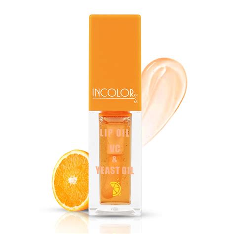 Buy INCOLOR Orange Natural Lip Oil VC & Yeast Oil, Long Lasting ...