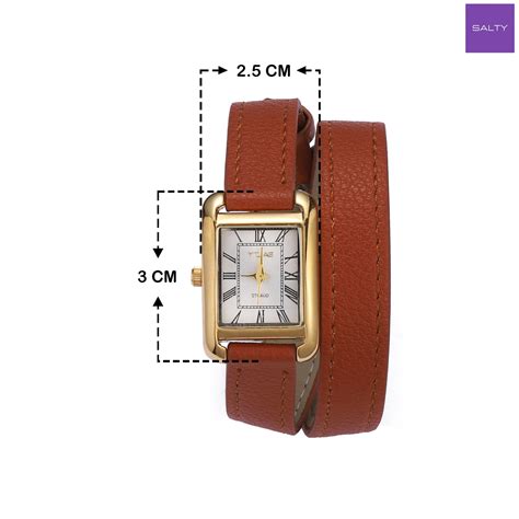 Vintage Muse Grey Leather Strap Wrapable Watch - Tan | Salty – Salty ...