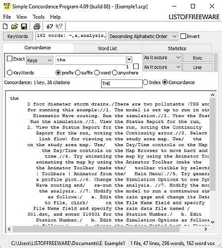 Concordance Tutorial 的图像结果