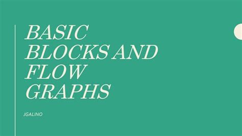 Image result for Difference Between Basic Blocks and Flow Graph