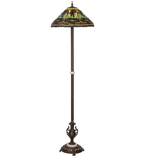 Meyda Lighting 71" High Tiffany Dragonfly Floor Lamp | Perigold