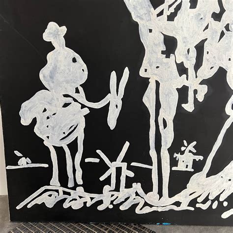 Don Quixote Painting After Pablo Picasso
