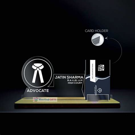 Personalized Acrylic Desk Name Plate - love craft gift