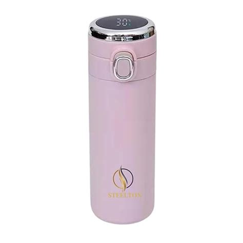 STEELTON Stainless Steel Smart Water Bottle with LED Temperature ...