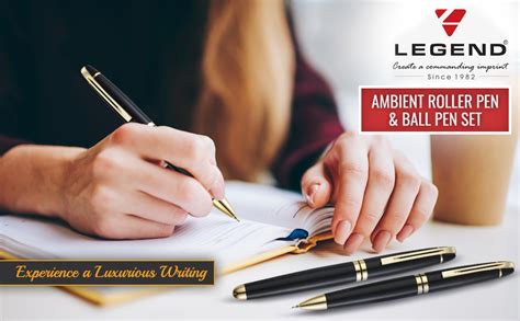 LEGEND Ambient Pen Set, 2 Black Pens, 0.7mm Jotter & 777 German Roller ...