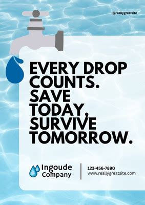 Free Save Water Poster Design Templates | Canva