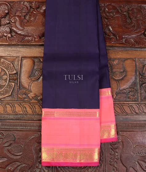 Buy Blue Kanjivaram Silk Saree T550868