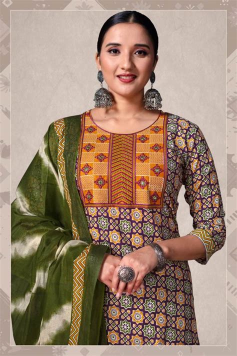 Dl Top Secret Vol 1 Cotton Printed Kurti Bottom With Dupatta