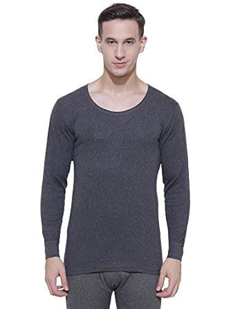 Buy Bodycare Insider Solid Men's Thermal Top (Melange, Small) at Amazon.in