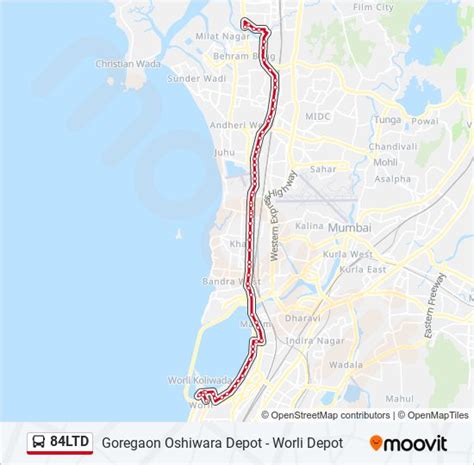 84ltd Route: Schedules, Stops & Maps - Goregaon Oshiwara Depot (Updated)