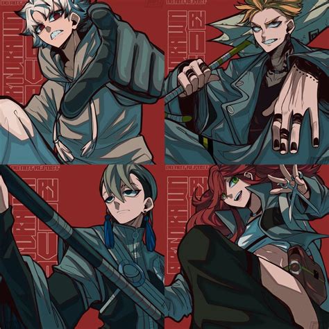 rudo, riyou, zanka nijik, and engine (gachiakuta) drawn by ovotheartist ...