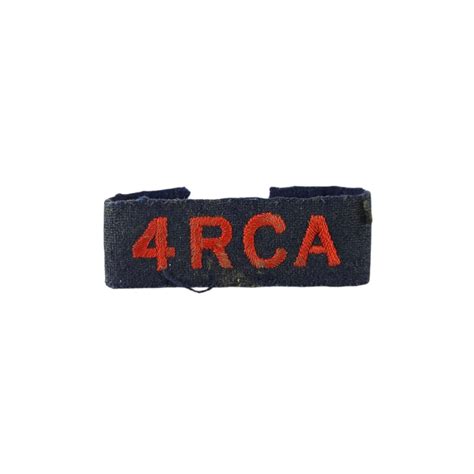 4th Field Regiment RCA – Embroidered shoulder title – JM-Militaria