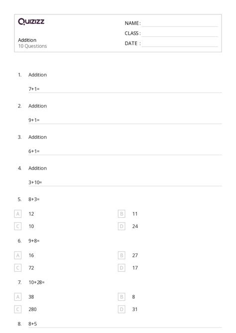 50+ Multi-Digit Addition worksheets for Kindergarten on Quizizz | Free ...