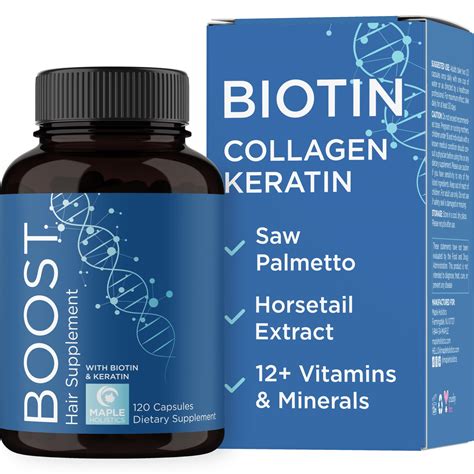 Amazon.com: Biotin and Collagen Supplement for Women & Men - Hair Growth Supplement with Saw ...
