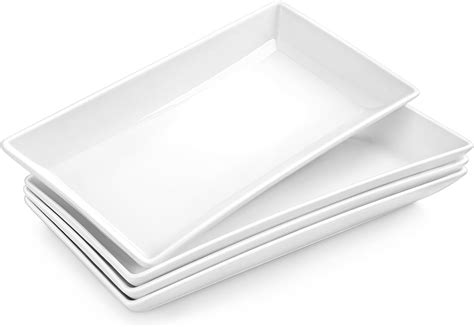 Amazon.com | MALACASA Serving Platters Set of 4, Ceramic Serving ...