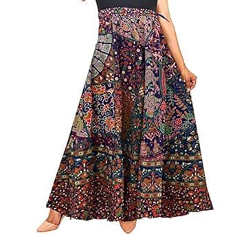 Buy Radhika Taxtiles Women's Cotton Jaipuri Rajsthani Wrap-Around Long ...