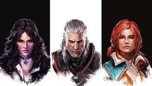 The Witcher Triss Merigold Geralt Of Rivia Yennefer Of Vengerberg Matte ...