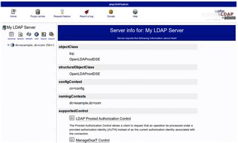 Image result for phpLDAPadmin UI