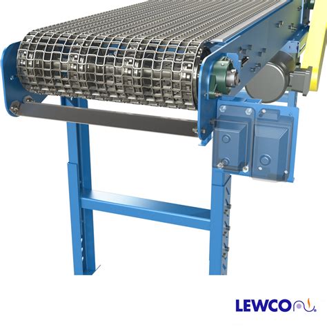 Flat Wire Mesh Belt Conveyor with Control Box Mounting Bracket – Lewco ...
