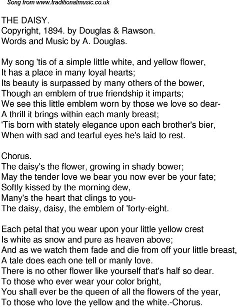 Daisy Lyrics One Hour at Marisa Randolph blog