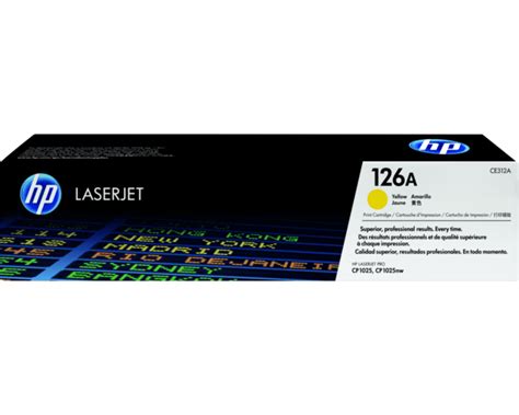 HP 126A Yellow Original LaserJet Toner Cartridge - (CE312A) - Shop HP ...