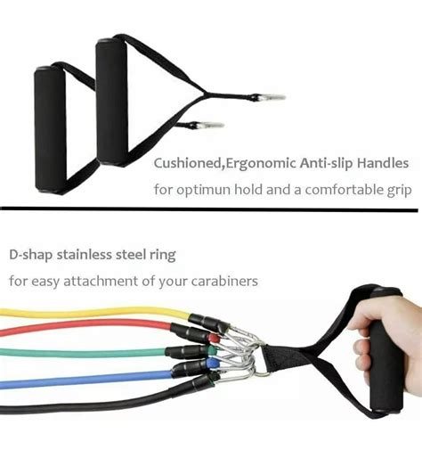 11 Pcs Resistance Band】Set Yoga Pilates Abs E | Ubuy India