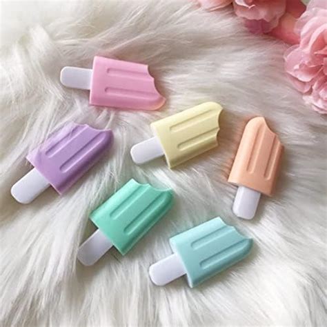 VR Creatives Quirky Pastel Ice Cream Stick Popsicle Shape Highlighters ...