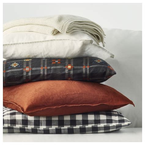KUSTGRAN cushion cover, anthracite, 40x58 cm (16x23") - IKEA