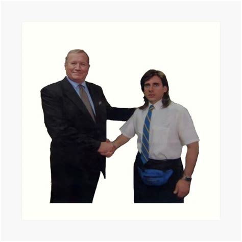 "the office - michael's epic handshake" Art Print for Sale by ...