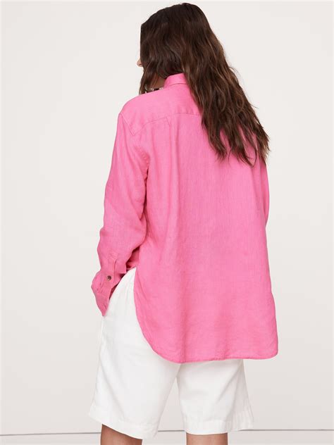 The Oversized Linen Shirt | Banana Republic